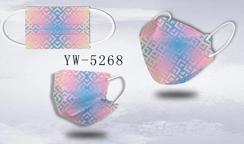 Masque à motif de texture imprimé numériquement